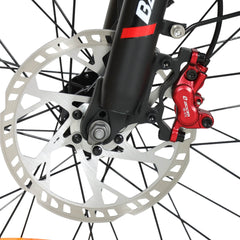 Front disc brake detail on dm-2001 60V 60V electric bike