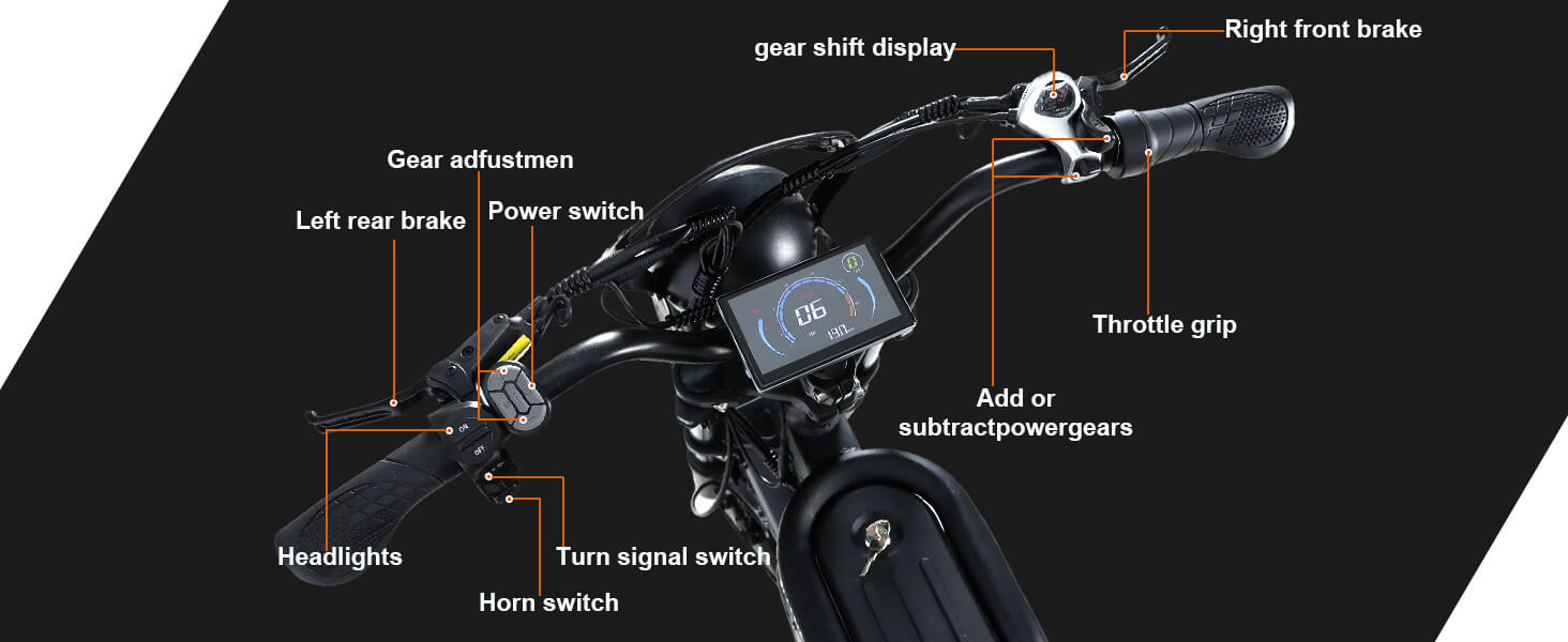 Full detail of dm-2001 60V 2000W electric bicycle