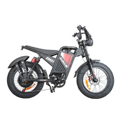 Right side view of red dm-2001 60V 2000W electric bicycle