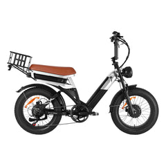 Right side view of black DP-2033 48V dual motor electric bike