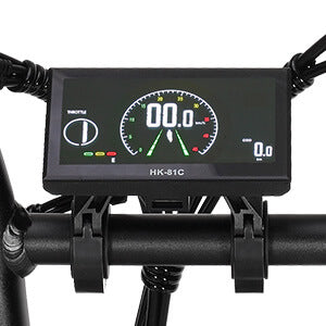 LCD display close-up on DP-2033 48V ebike for adults