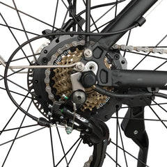 Gear system close-up on Baolujie DP-2602 52V dual motor electric bike for smooth shifting.