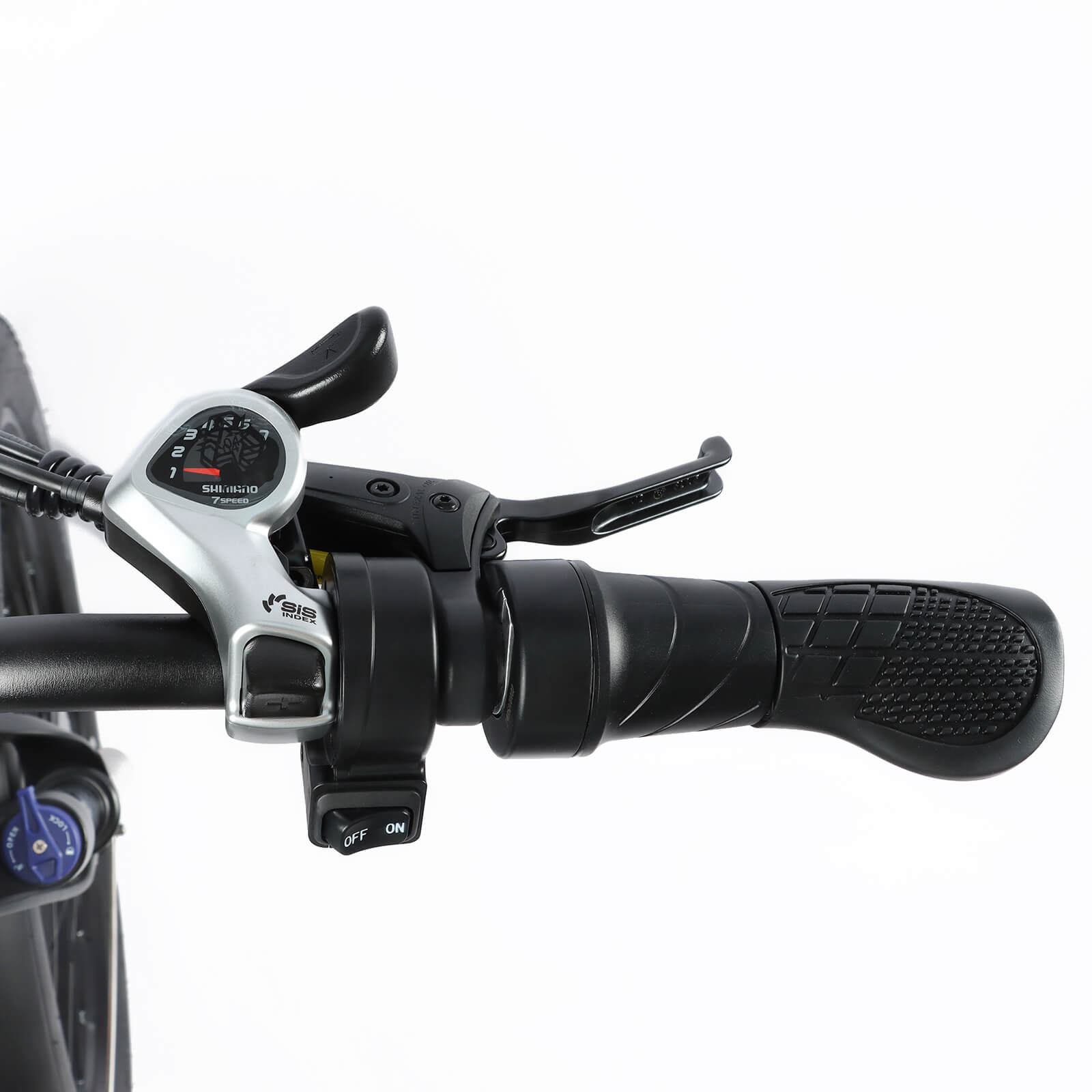 Right handlebar on DP-2603 48V dual motor electric bicycle
