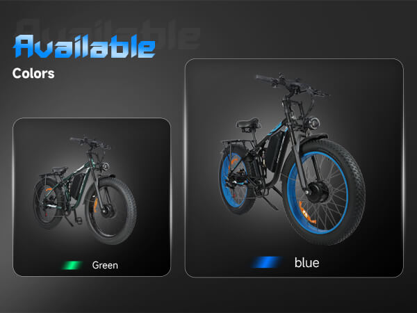 Mobile view of available colors on DP-2603 52V ebike for adults