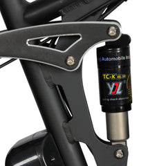 Mid suspension detail on DP-2603 52V dual motor electric bike