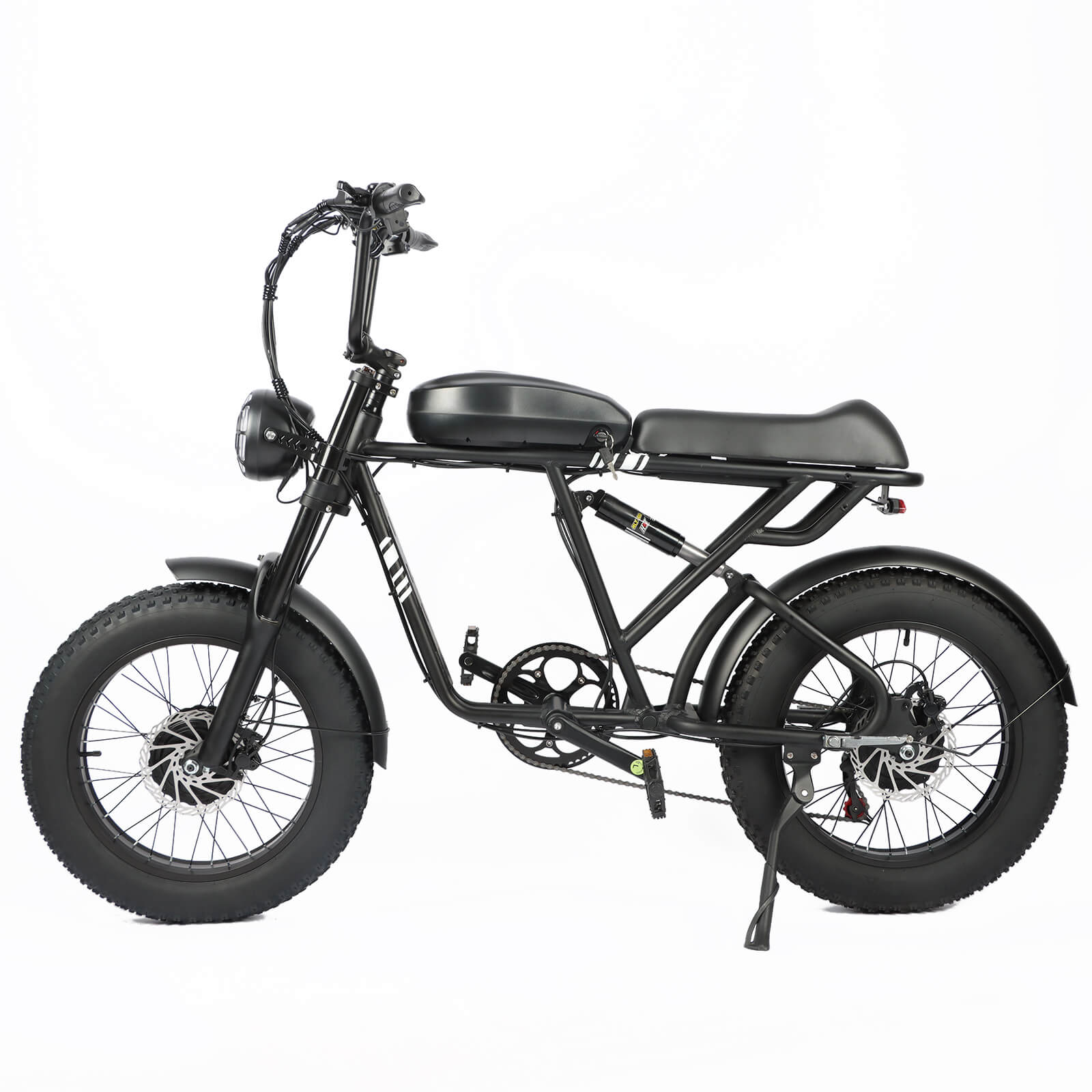 Left side view of black Voltvibe DP-2008 electric bike