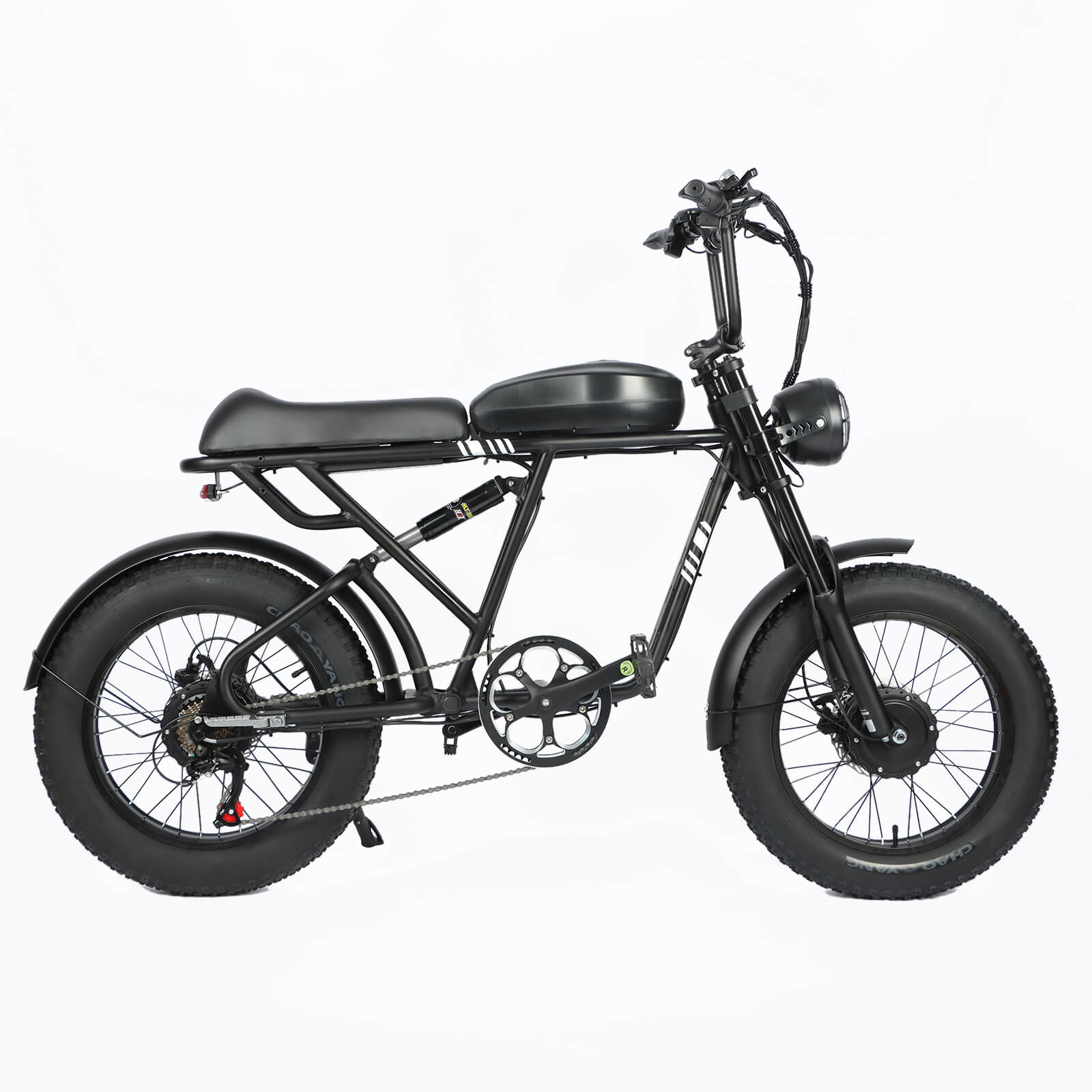 Right side view of black Voltvibe DP-2008 electric bike