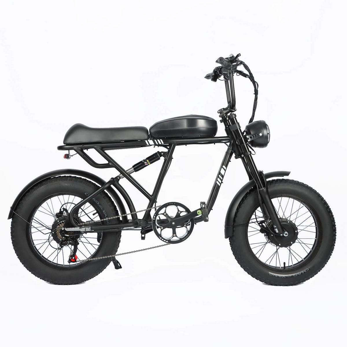 Right side view of black Voltvibe DP-2008 electric bike
