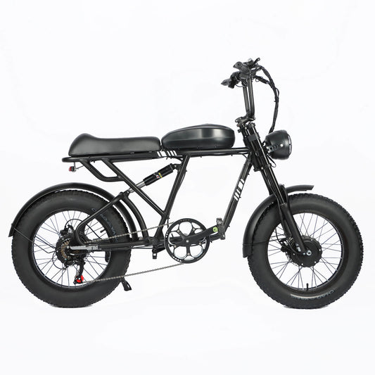 Right side view of black Voltvibe DP-2008 electric bike