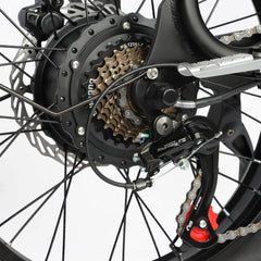Gear system and derailleur close-up on DP-2008