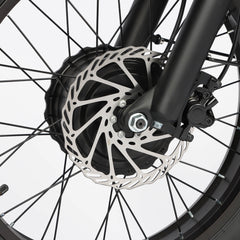 Front disc brake detail of Voltvibe DP-2008 ebike
