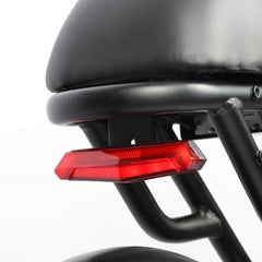 The red rear light on DP-2008 ebike
