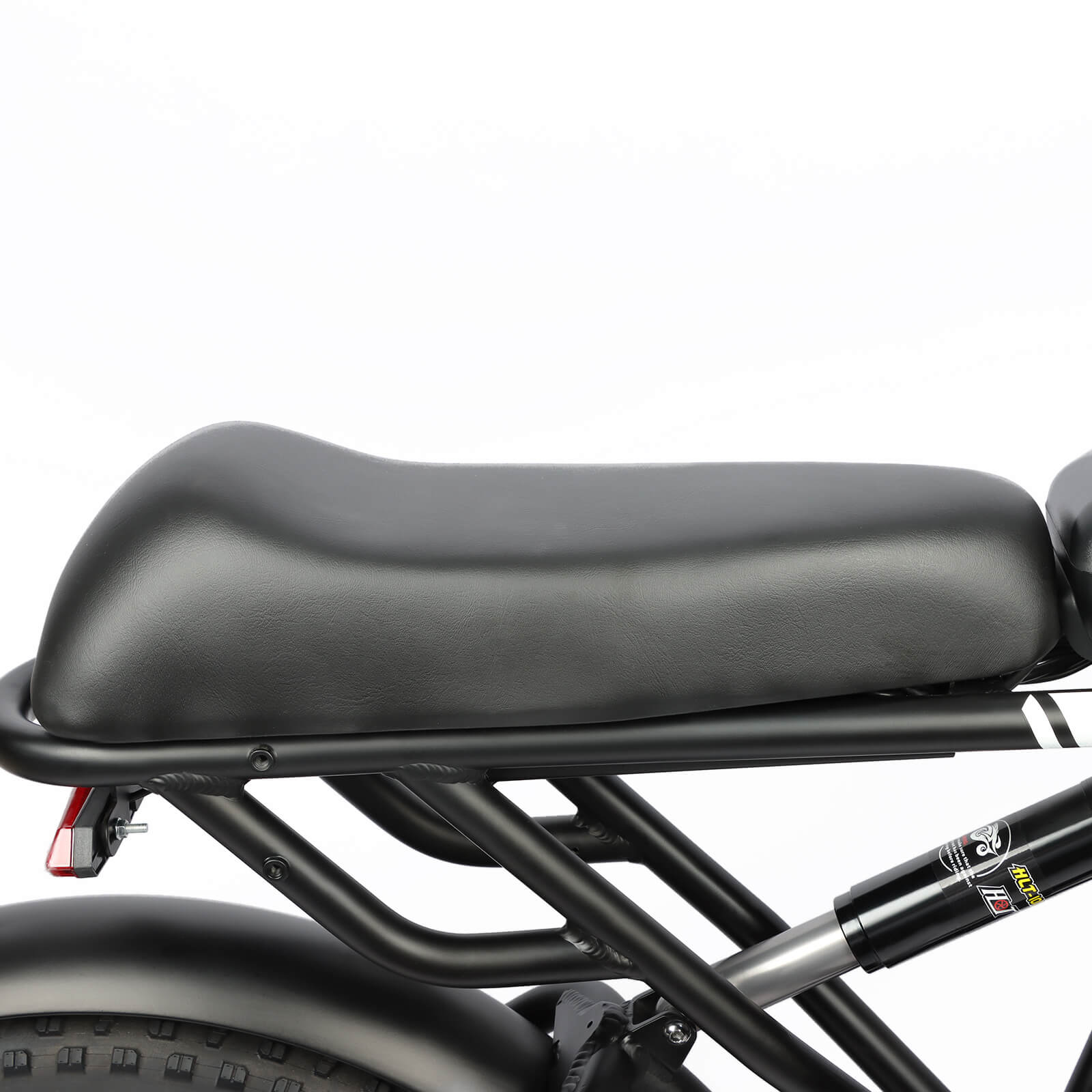 Comfortable saddle seat on DP-2008 electric bike