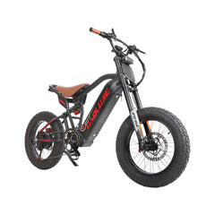 Front right angle view of black Voltvibe P2 ebike