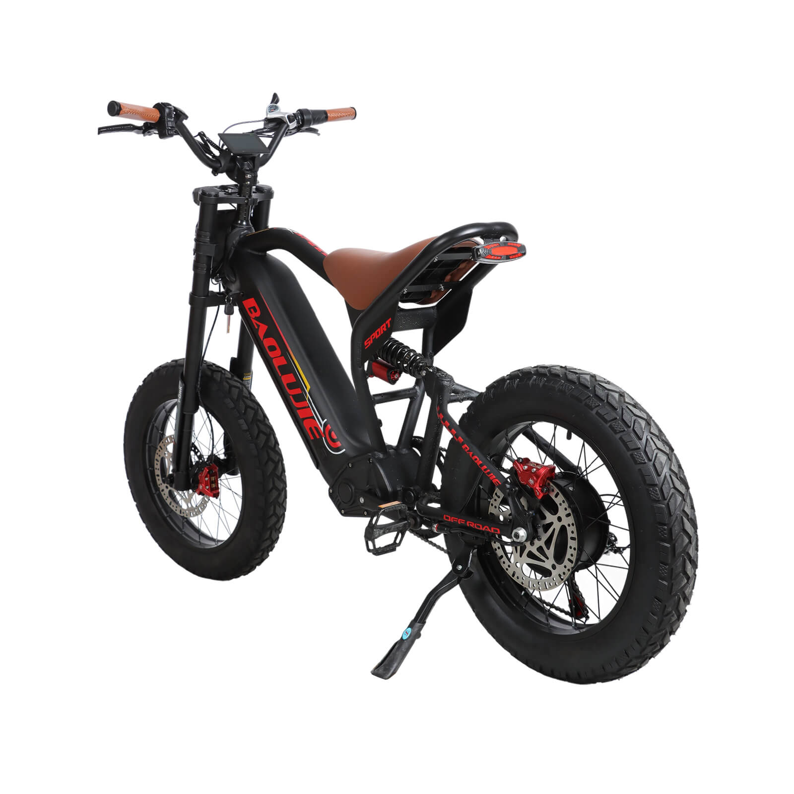 Rear left angle view of black Voltvibe P2 ebike