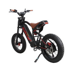 Rear left angle view of black Voltvibe P2 ebike