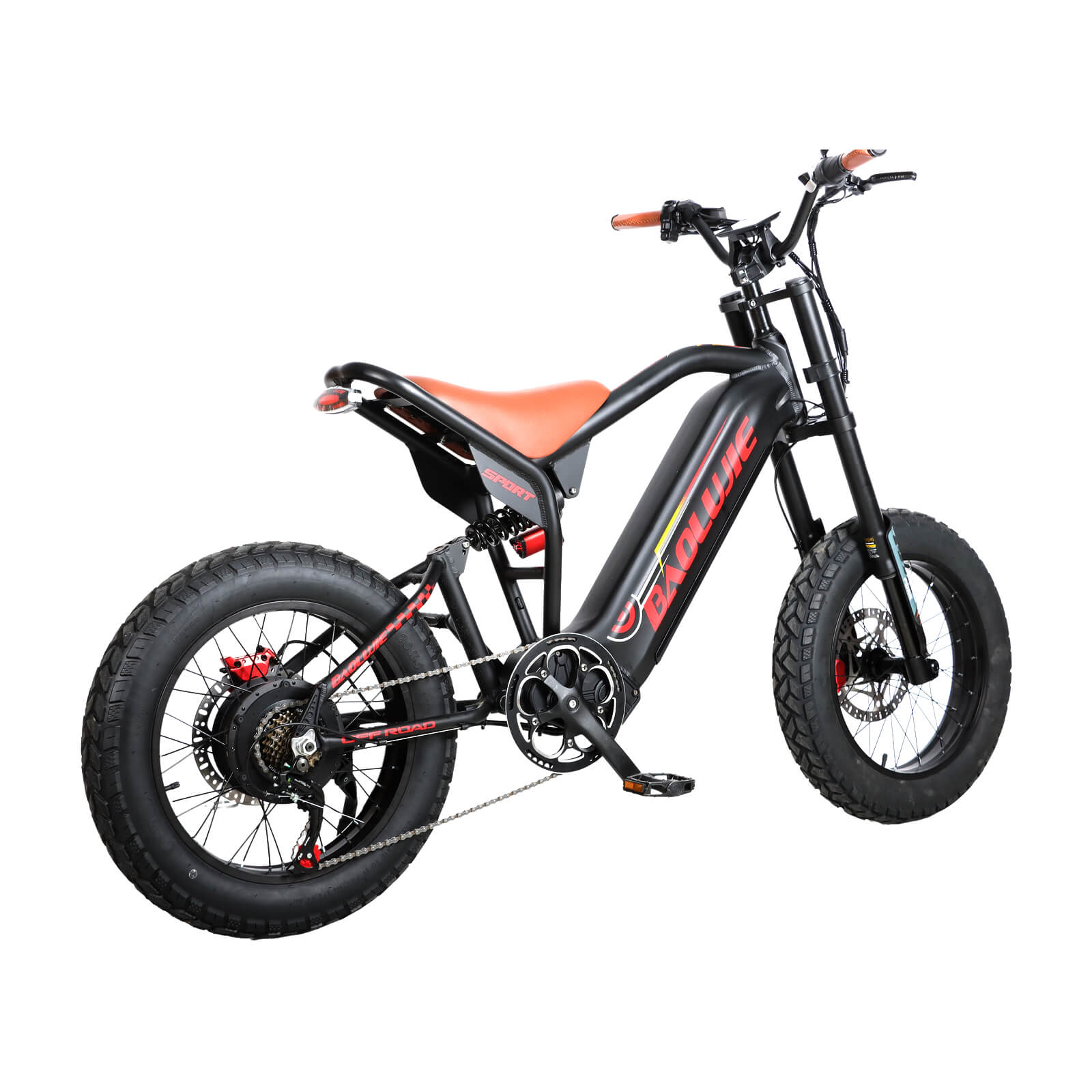 Rear right angle view of black Voltvibe P2 electric bike for adults