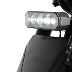 Headlight close-up on Voltvibe P2 electric bike
