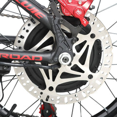 Rear hydraulic disc brake detail of Voltvibe P2 ebike