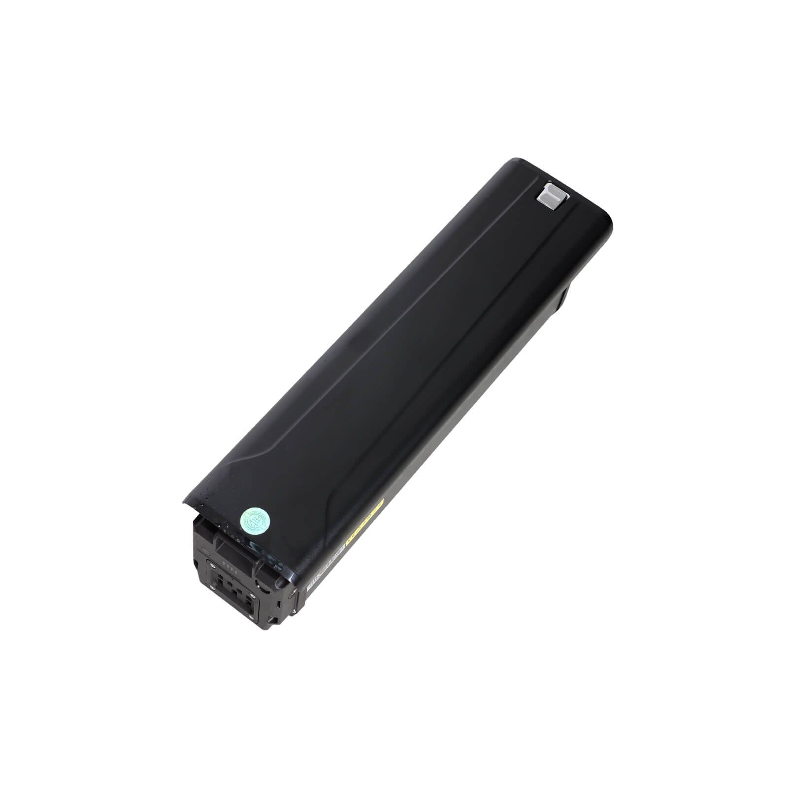 Close-up view of removable 48V battery on Voltvibe P2 electric bike