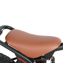 Comfortable saddle seat on Voltvibe P2 electric bike